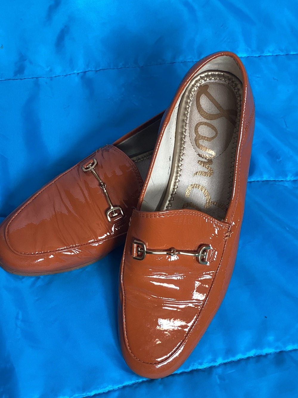 Sam Edelman Loraine Horsebit patent leather loafers